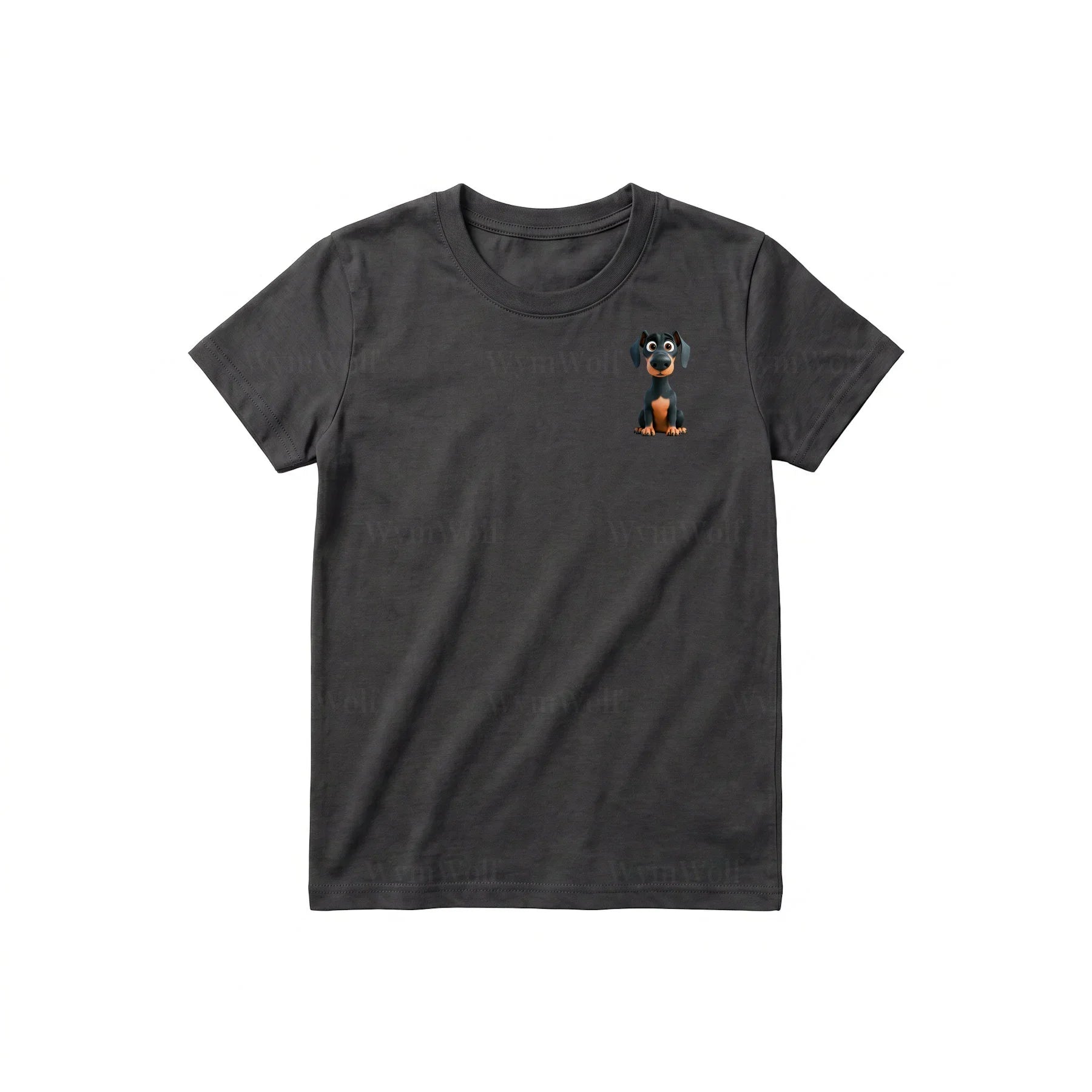 T-shirt Dog graphic 0039 - Dark Gray