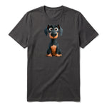 T-shirt Dog graphic 0039 - Dark Gray