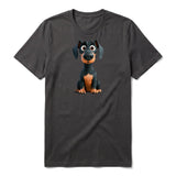 T-shirt Dog graphic 0039 - Dark Gray