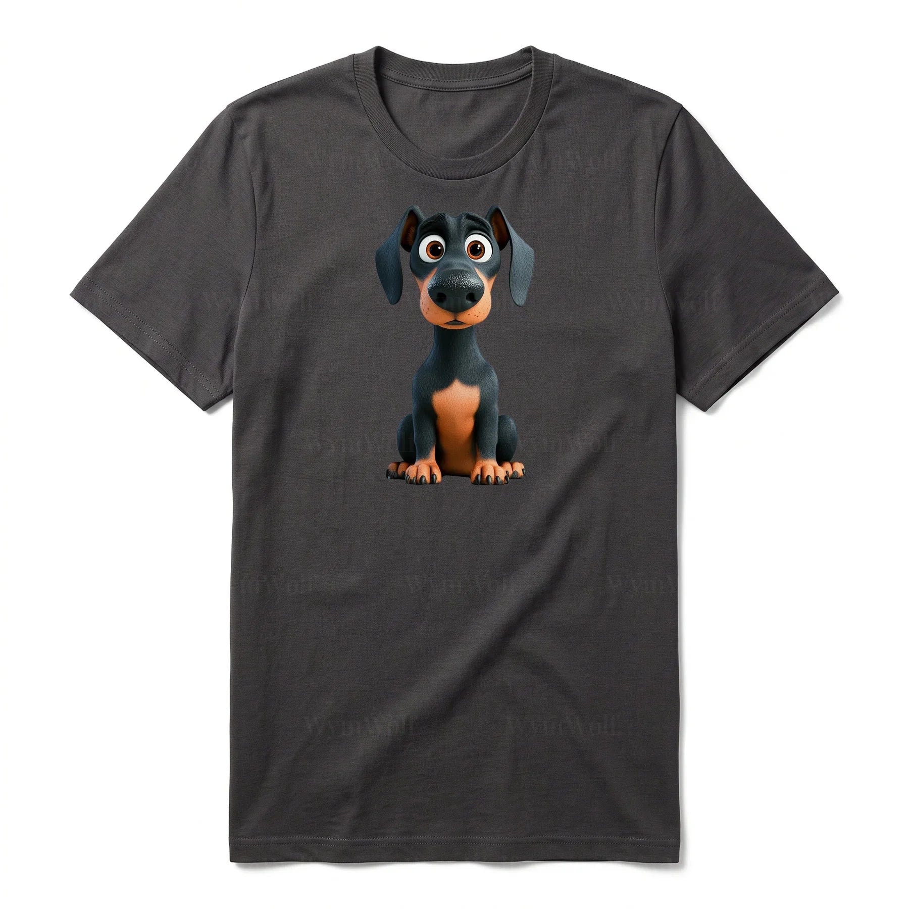 T-shirt Dog graphic 0039 - Dark Gray