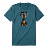 T-shirt Dog graphic 0039 - Deep Teal