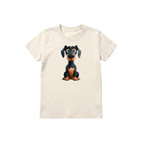 T-shirt Dog graphic 0039 - Natural