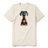 T-shirt Dog graphic 0039 - Natural