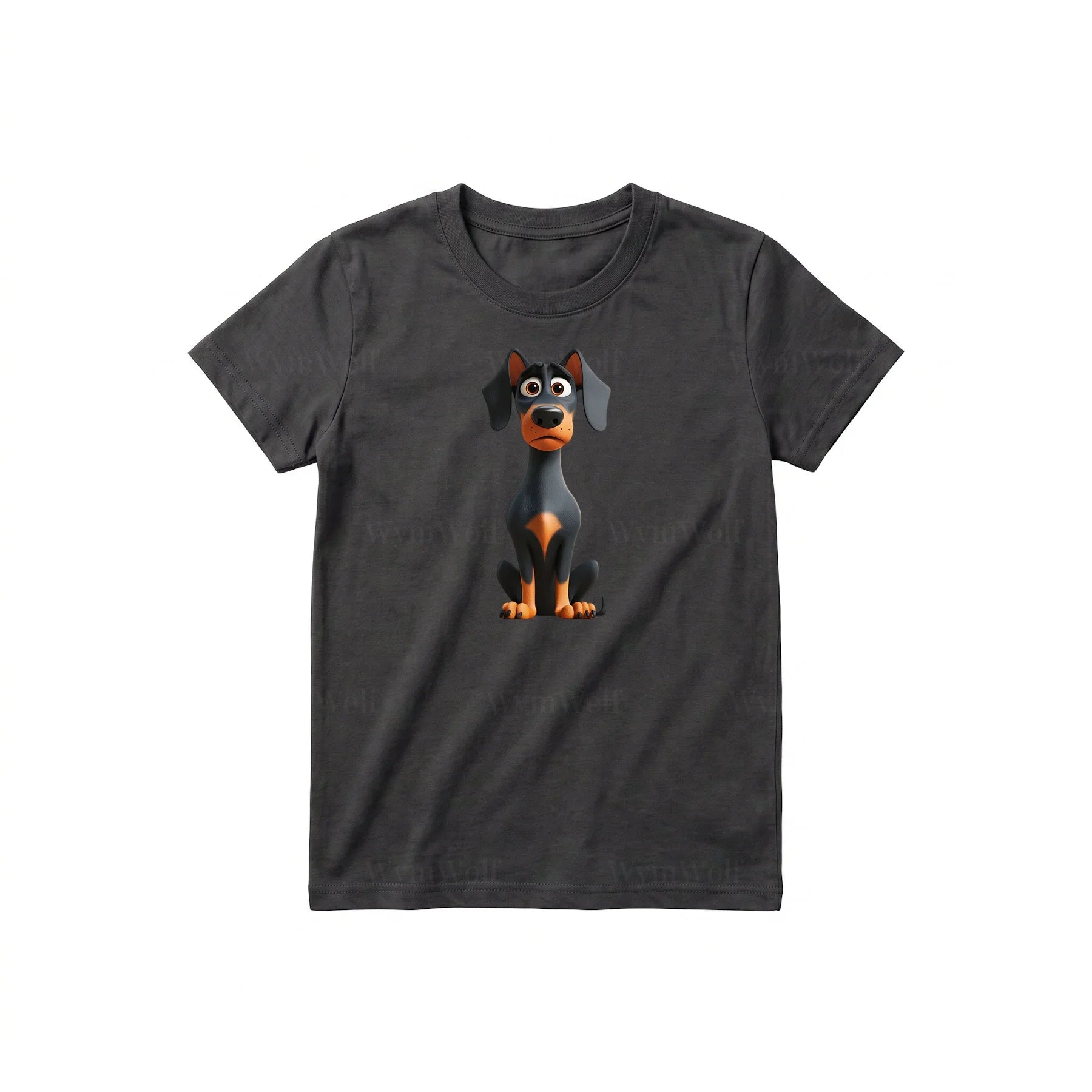 T-shirt Dog graphic 0040 - Dark Gray