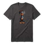 T-shirt Dog graphic 0040 - Dark Gray
