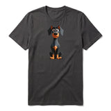 T-shirt Dog graphic 0040 - Dark Gray