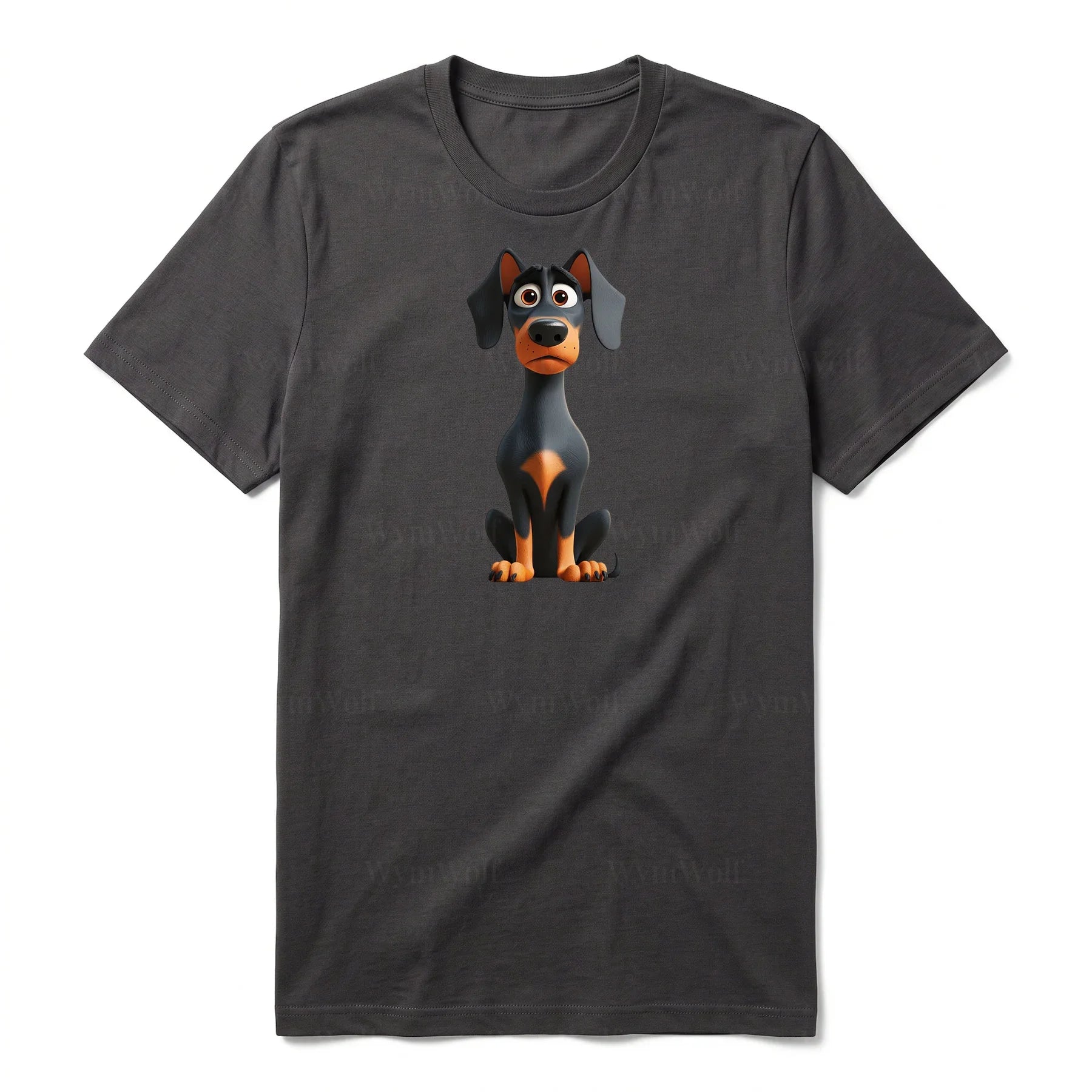 T-shirt Dog graphic 0040 - Dark Gray