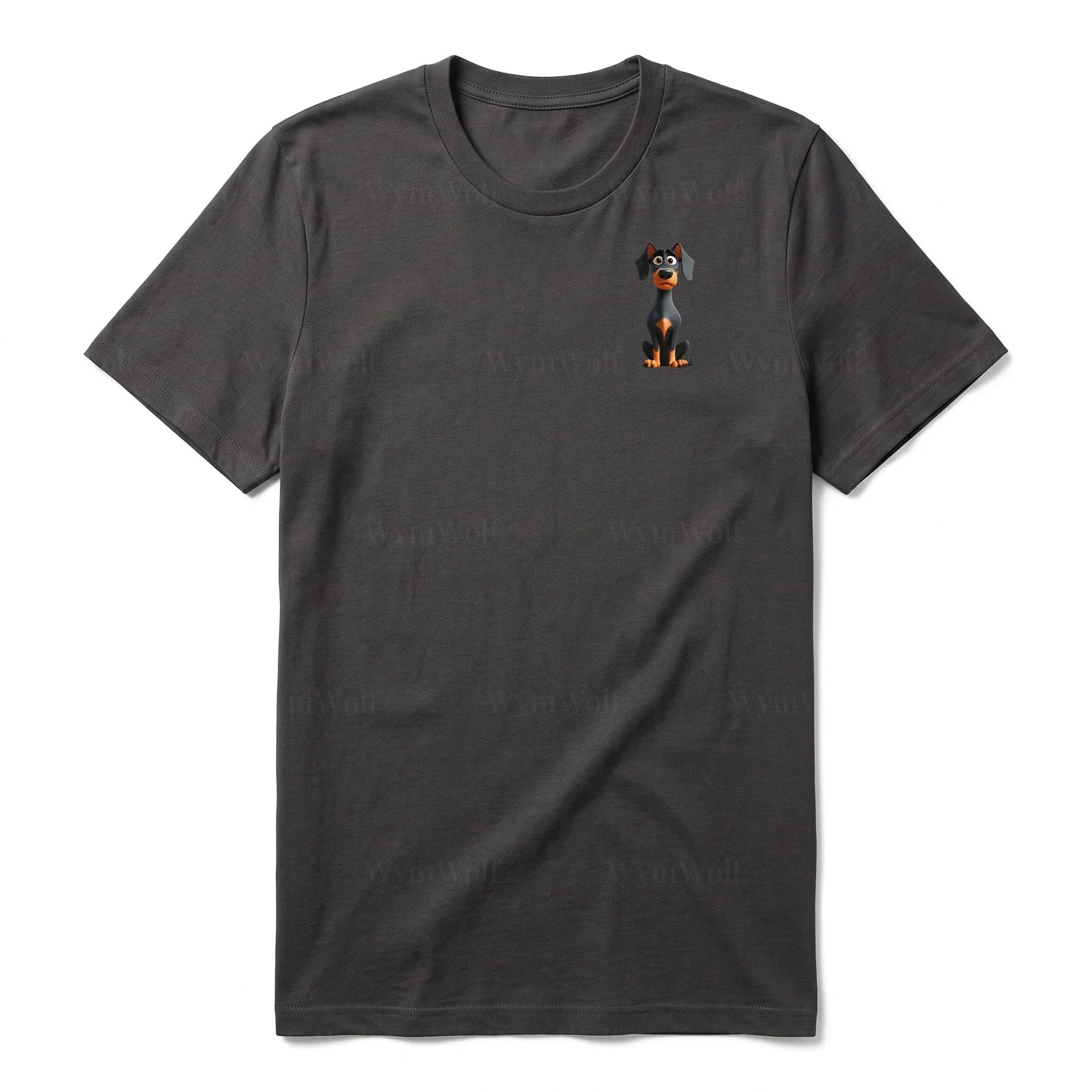 T-shirt Dog graphic 0040 - Dark Gray