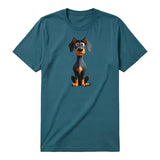 T-shirt Dog graphic 0040 - Deep Teal