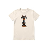 T-shirt Dog graphic 0040 - Natural