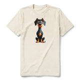 T-shirt Dog graphic 0040 - Natural