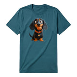 T-shirt Dog graphic 0041 - Deep Teal