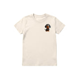T-shirt Dog graphic 0041 - Natural