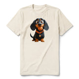 T-shirt Dog graphic 0041 - Natural