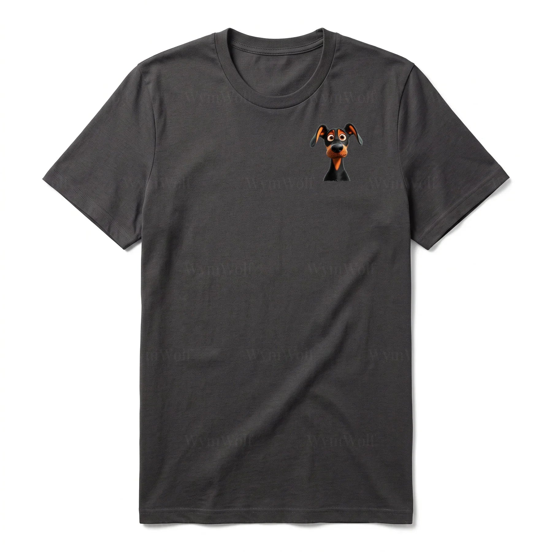 T-shirt Dog graphic 0042 - Dark Gray