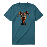T-shirt Dog graphic 0042 - Deep Teal