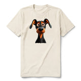 T-shirt Dog graphic 0042 - Natural