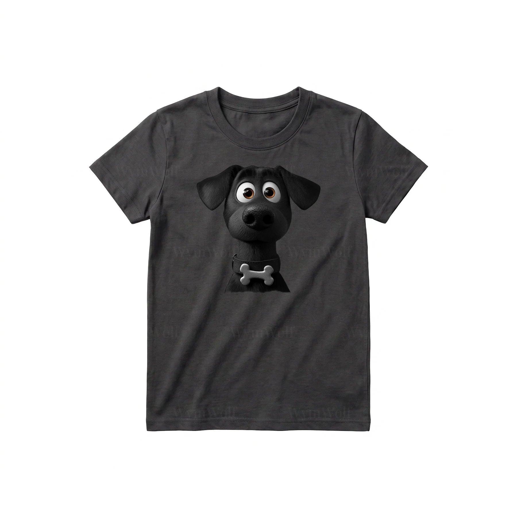 T-shirt Dog graphic 0043 - Dark Gray