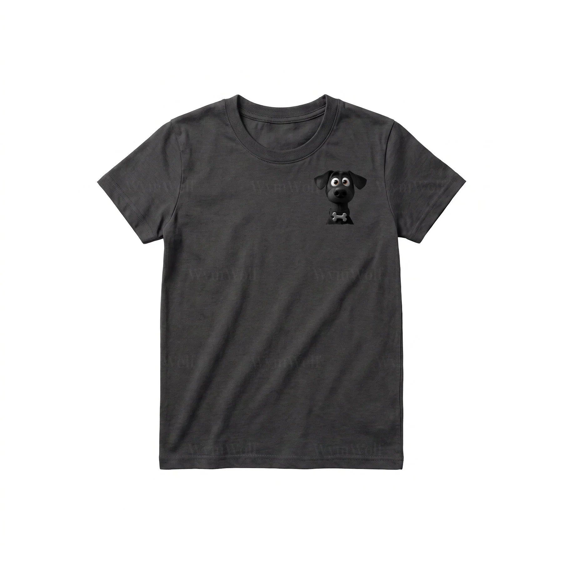 T-shirt Dog graphic 0043 - Dark Gray