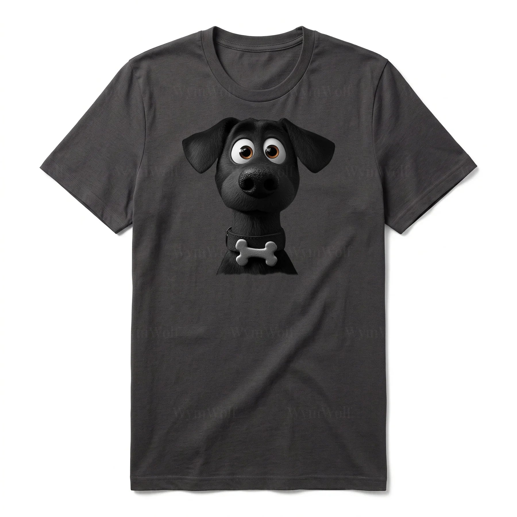 T-shirt Dog graphic 0043 - Dark Gray