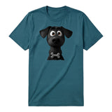 T-shirt Dog graphic 0043 - Deep Teal