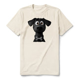 T-shirt Dog graphic 0043 - Natural