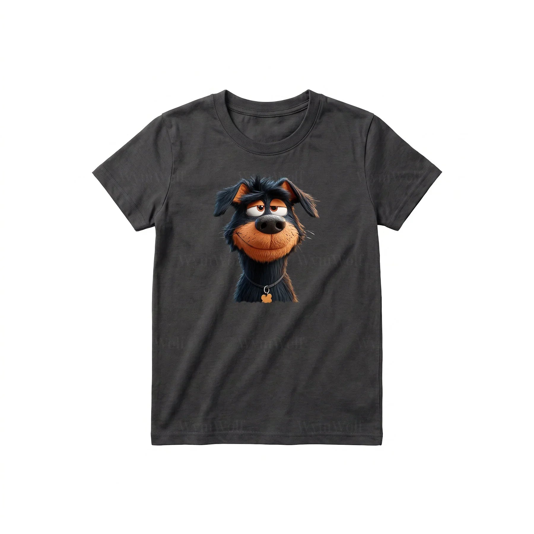 T-shirt Dog graphic 0044 - Dark Gray