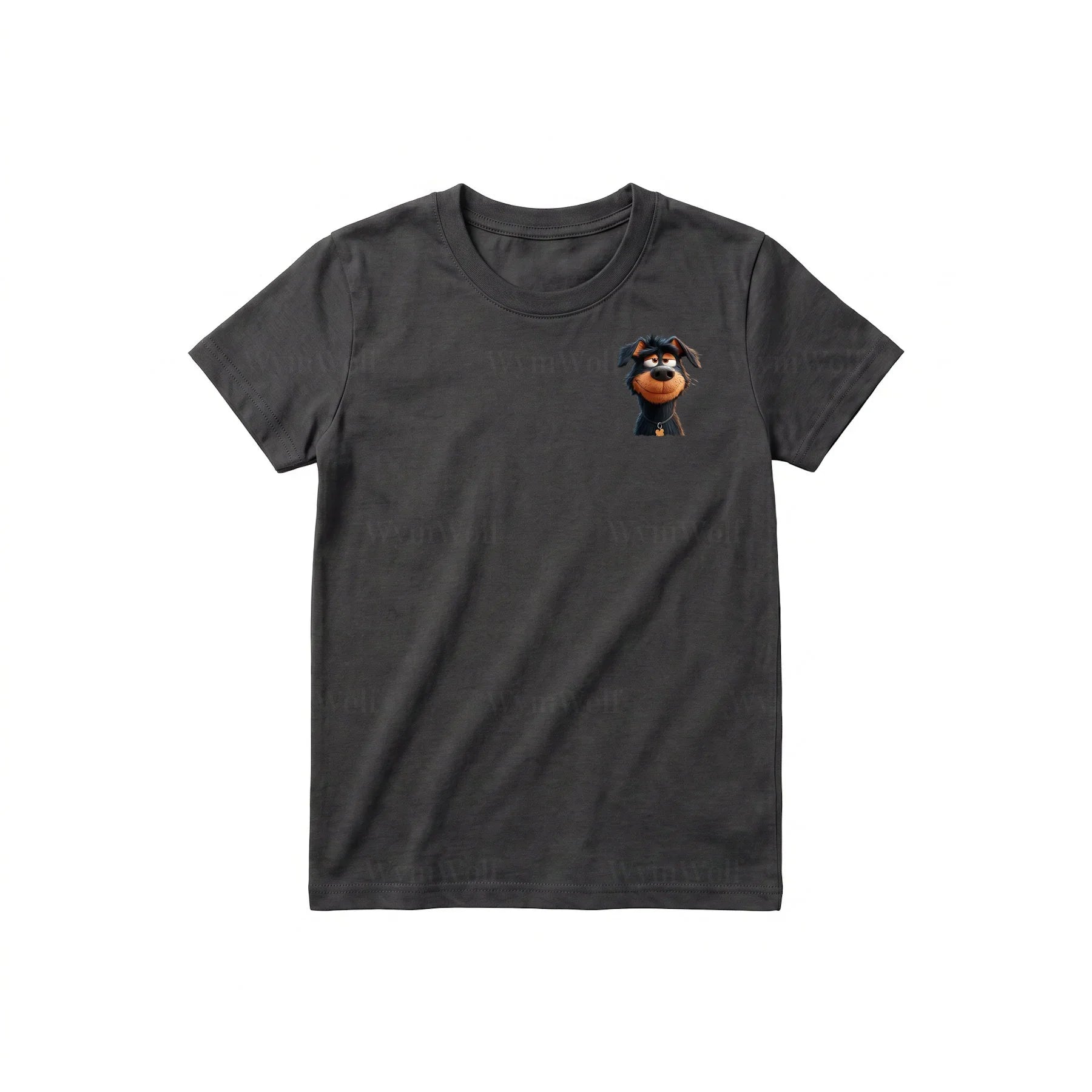 T-shirt Dog graphic 0044 - Dark Gray