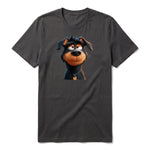 T-shirt Dog graphic 0044 - Dark Gray