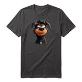 T-shirt Dog graphic 0044 - Dark Gray