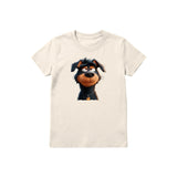 T-shirt Dog graphic 0044 - Natural