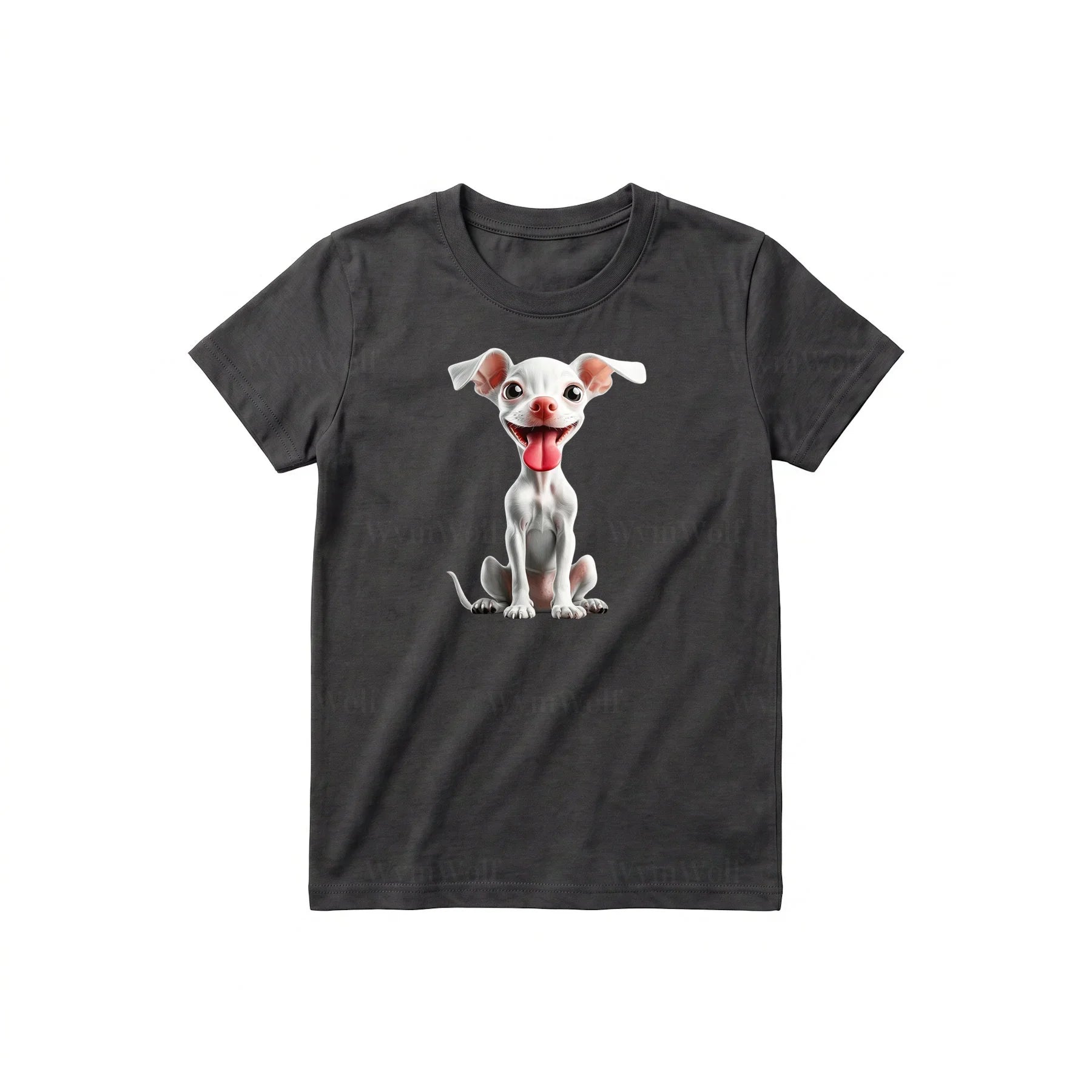 T-shirt Dog graphic 0045 - Dark Gray