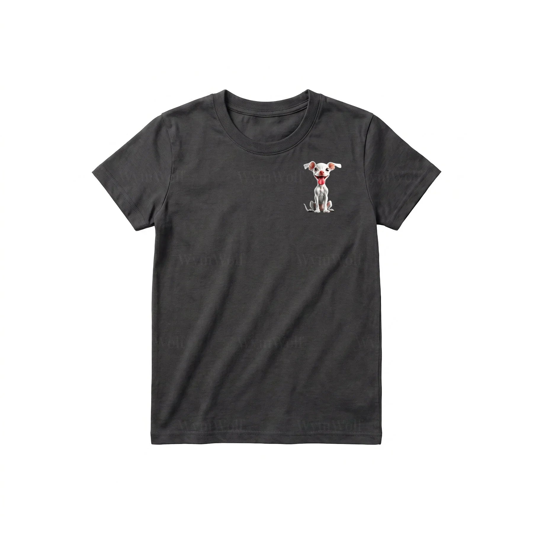 T-shirt Dog graphic 0045 - Dark Gray