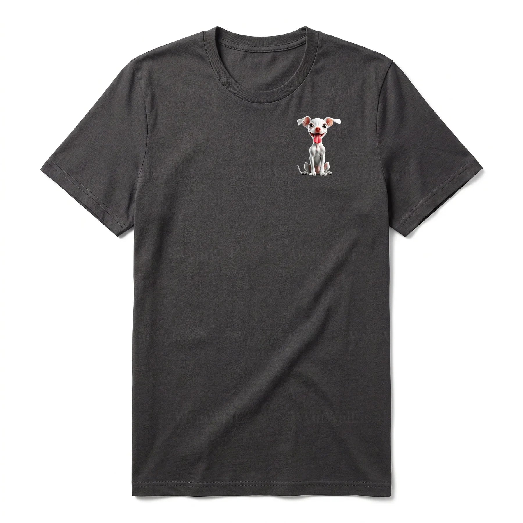 T-shirt Dog graphic 0045 - Dark Gray