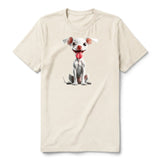 T-shirt Dog graphic 0045 - Natural