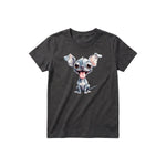 T-shirt Dog graphic 0046 - Dark Gray