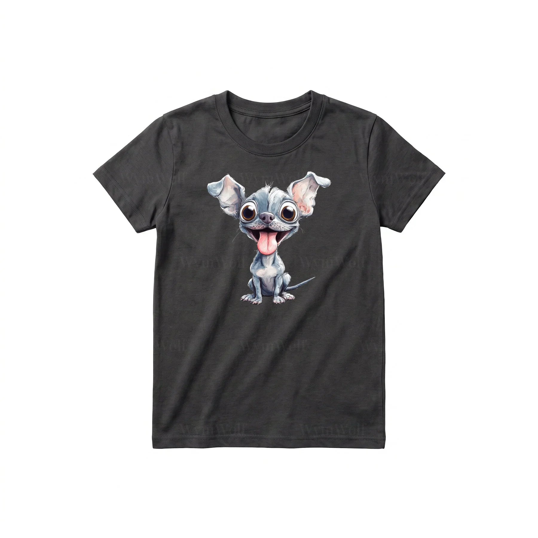T-shirt Dog graphic 0046 - Dark Gray