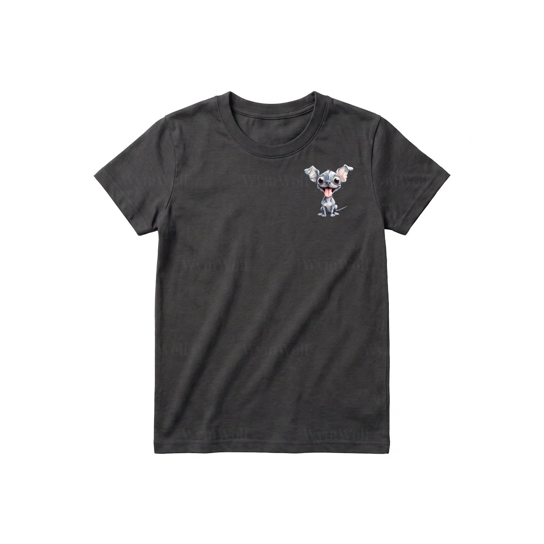 T-shirt Dog graphic 0046 - Dark Gray