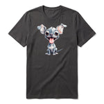 T-shirt Dog graphic 0046 - Dark Gray
