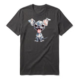 T-shirt Dog graphic 0046 - Dark Gray