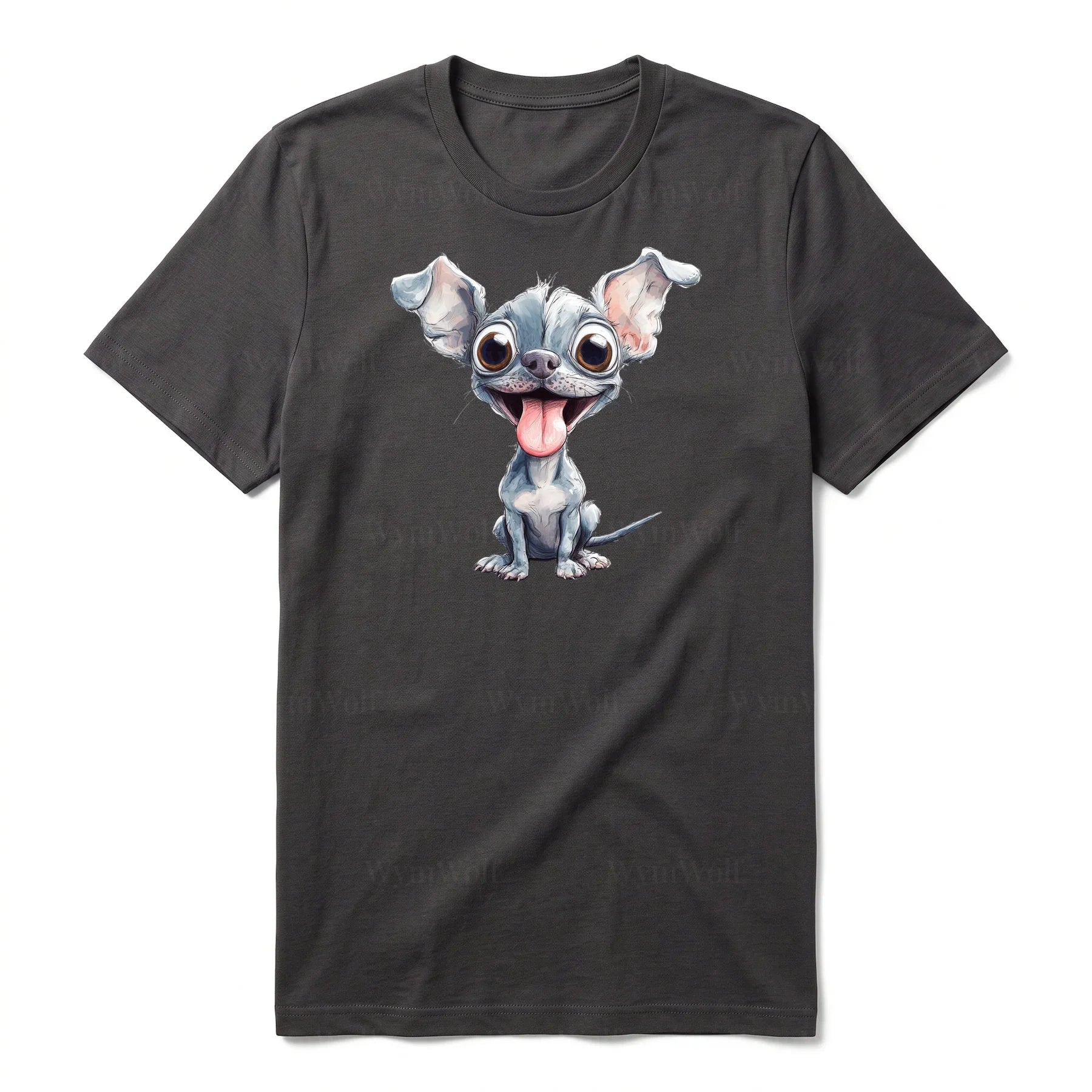 T-shirt Dog graphic 0046 - Dark Gray