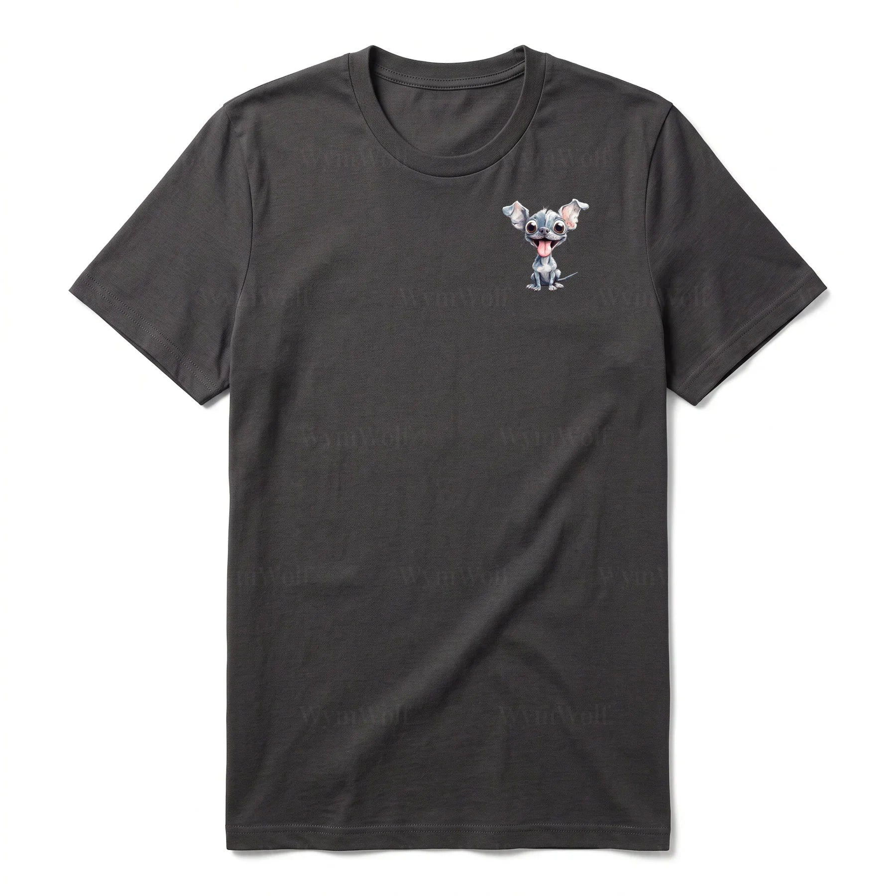 T-shirt Dog graphic 0046 - Dark Gray