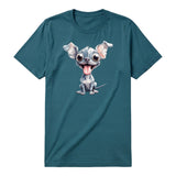 T-shirt Dog graphic 0046 - Deep Teal