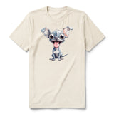 T-shirt Dog graphic 0046 - Natural