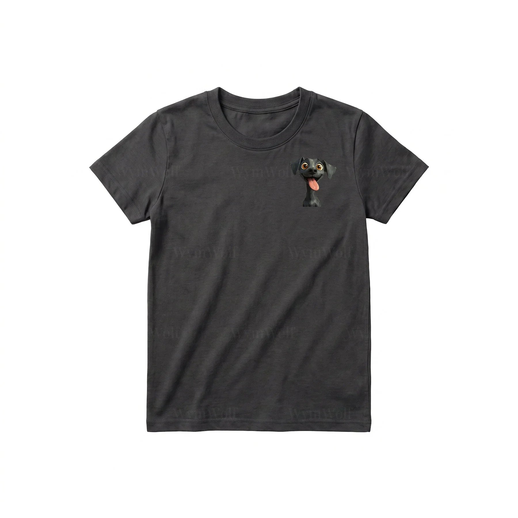 T-shirt Dog graphic 0047 - Dark Gray