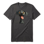 T-shirt Dog graphic 0047 - Dark Gray