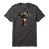 T-shirt Dog graphic 0047 - Dark Gray
