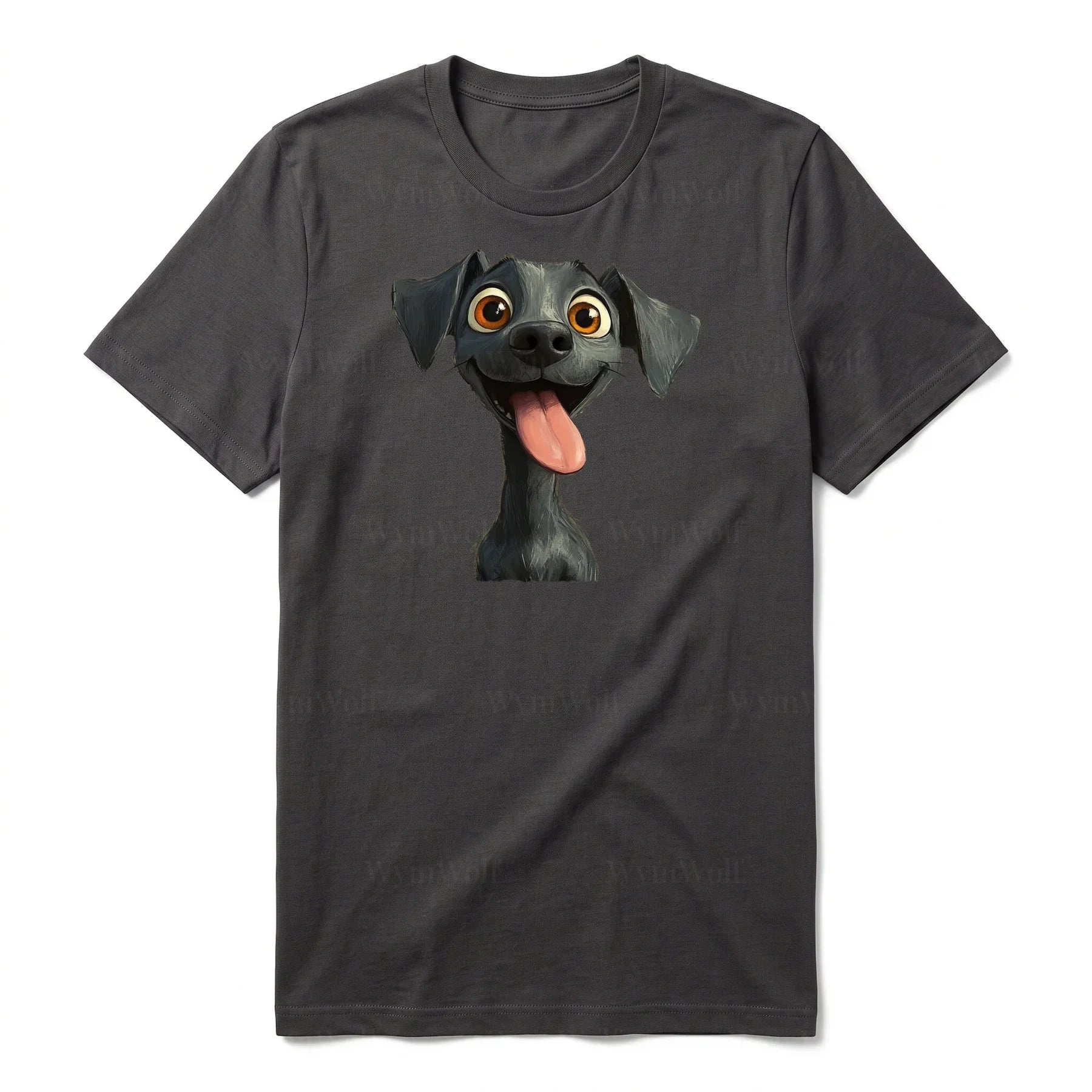 T-shirt Dog graphic 0047 - Dark Gray