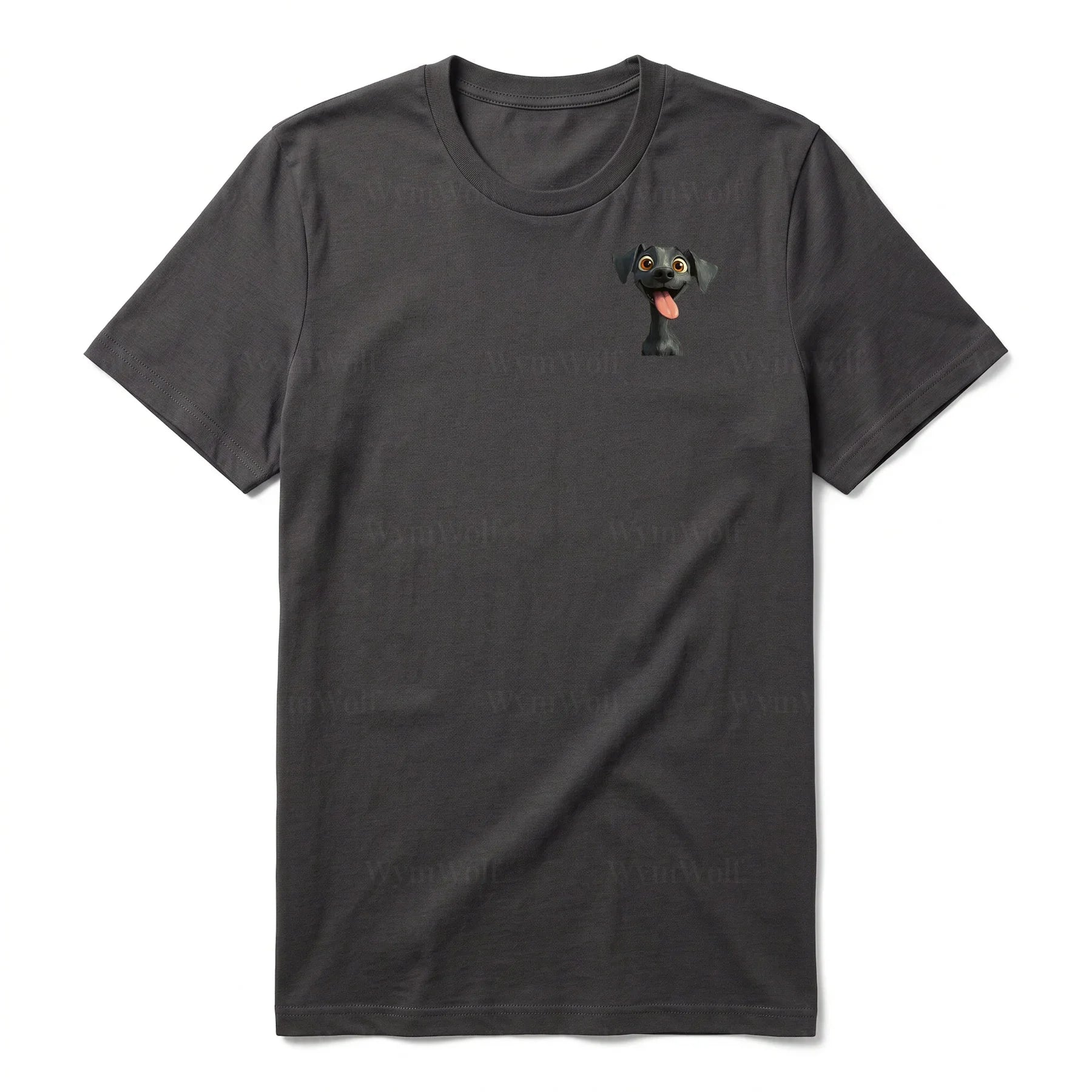 T-shirt Dog graphic 0047 - Dark Gray