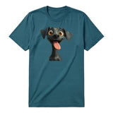T-shirt Dog graphic 0047 - Deep Teal